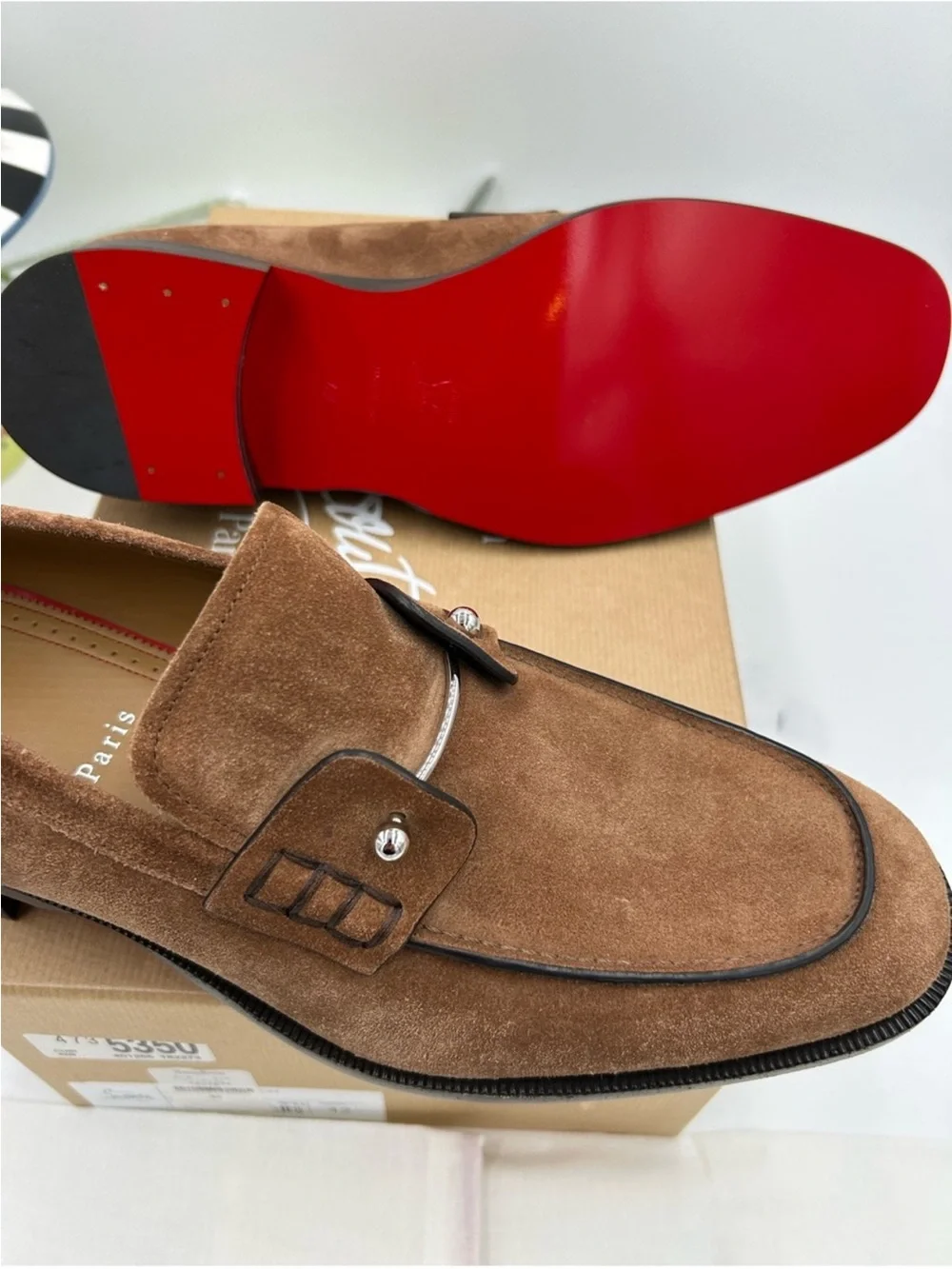 Men’s Christian Louboutin CHAMBELIMOC loafer size 42 made in Italy